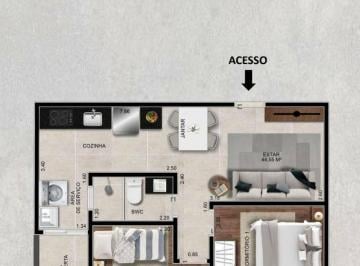 Apartamento · 45m² · 2 Quartos · 1 Vaga · Apartamento em Vila Nivi, São Paulo/SP de 45m² 2 quartos à venda por R$ 370.000,00