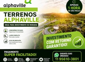 Terreno , São José dos Campos · Entrada de 100 mil + parcelinhas TERRENO ALPHAVILLE SÃO JOSÉ DOS CAMPOS