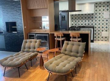 Sala · APT MOBILIADO P/ LOCAÇÃO BROOKLIN - 2 SUÍTES! 2 VGS!