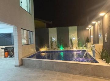 Casa · 252m² · 5 Quartos · 5 Vagas · SOBRADO 4 SUITES + EDÍCULA E EXCELENTE PISCINA NO BOPIRANGA - ITANHAEM/SP