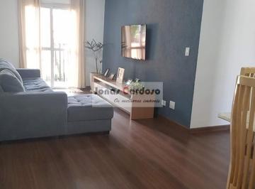 Foto 01 · Apartamento à venda em Mogi das Cruzes-SP - Vila Suíssa: 2 quartos, 2 salas, 1 banheiro, 1 vaga, 70,
