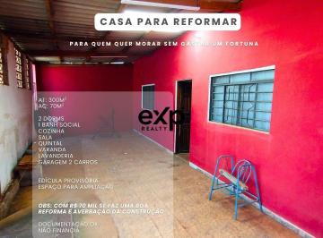 Casa · 70m² · 2 Quartos · 2 Vagas · CASA PARA REFORMAR E MORAR OU REVENDER EM JARINU