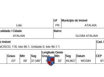 Foto 1 · R$ 88.518,56 - Terreno - PR - ATALAIA - GLEBA ATALAIA
