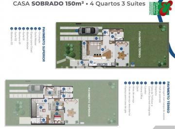 Casa · 150m² · 4 Quartos · 2 Vagas · SOBRADO 4 QUARTOS JARDINS FRANKFURT
