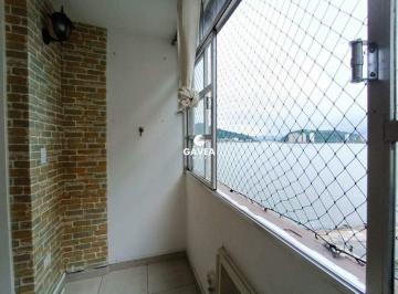 sacada da sala vista mar · Apartamento para aluguel no Boa Vista em São Vicente.