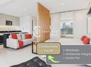 8f88b6eb92a360ce5dcf7768973ec1c42f087132 · Apartamento com 1 dormitório para alugar, 46 m² por R$ 6.717,00/mês - Empresarial 18 do Forte - Baru