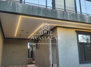 Casa · 154m² · 2 Quartos · 1 Vaga · Sobrado com 3 dormitórios, suíte, piscina e área gourmet - Eucaliptos | Fazenda Rio Grande