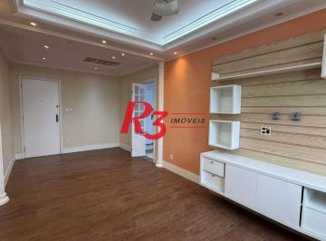 90823eafb5b946f3e8671c9c1c3c020b988b363f · Apartamento com 2 dormitórios para alugar, 90 m² por R$ 4.500,00/mês - Campo Grande - Santos/SP