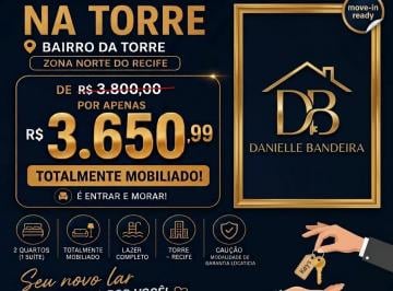 Apartamento de 2 quartos, Recife · Apt com area de lazer completa- mobiliado- nascente e andar alto