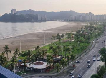 Apartamento de 1 quarto, São Vicente · Apartamento á venda, Andar Alto, Prédio Frente Mar, Imóvel com Linda Vista Mar.