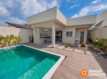 Casa · 150m² · 3 Quartos · 4 Vagas · CASA MODERNA 3 QUARTOS PISCINA ÓTIMO LOCAL ITANHAÉM SP