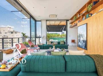 Apartamento · 408m² · 4 Quartos · 5 Vagas · Cobertura Mobiliada à Venda no Jardim Paulista | 408m², 4 Suítes na Rua José Maria Lisboa