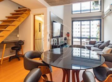Apartamento · 60m² · 1 Quarto · 1 Vaga · DUPLEX LOCAÇÃO 60m² e 1 VAGA MIBILIADO - MOEMA INDIOS