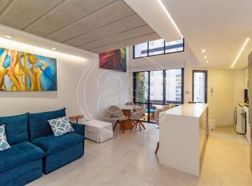 Apartamento · 60m² · 1 Quarto · 1 Vaga · DUPLEX LOCAÇÃO 60m² e 1 VAGA MIBILIADO - MOEMA INDIOS