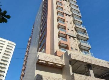 Apartamento · 38m² · 1 Quarto · 1 Vaga · Apartamento 1 dormitório, sacada gourmet, com 37,50 M² em Praia Grande, Boqueirão, 500 metros da pra