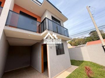 0bfba6a2806731a9bcbe62a129496c504fcad12a · Sobrado com 3 dormitórios à venda, 76 m² por R$ 425.000 - Campo de Santana - Curitiba/PR