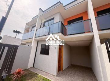 c59d78bec0ac01535b866cbc028e1617e86f0a56 · Sobrado com 3 dormitórios à venda, 76 m² por R$ 375.000 - Campo de Santana - Curitiba/PR