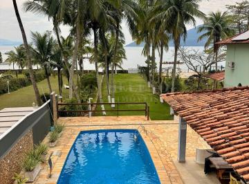 Casa · 405m² · 4 Quartos · 8 Vagas · Casa Beira-Mar Pé na Areia à Venda em São Francisco – São Sebastião/SP