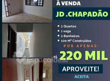 Casa · 109m² · 2 Quartos · 1 Vaga · Casa Térrea no Jardim Chapadão em Bauru