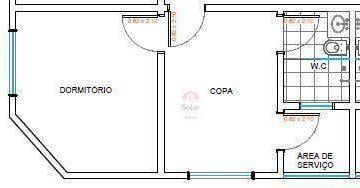 Apartamento · 30m² · 1 Quarto · Apartamento para alugar em Centro de 30.00m² com 1 Quarto