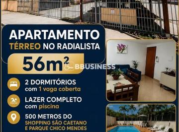 chatgpt-image-22-de-ago-de-2026-14_10_121787418628798.png · APARTAMENTO TÉRREO 56m² NO RADIALISTA  2 DORMITÓRIOS + VAGA COBERTA  500m DO SHOPPING SÃO CAETANO  A