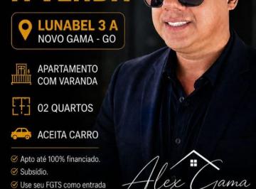 Apartamento Venda de 2 quartos · Alex Gama Vende: Apto 2Qts|Lunabel Novo Gama|Aceita Cef e Fgts| Financie | Saia do Aluguel