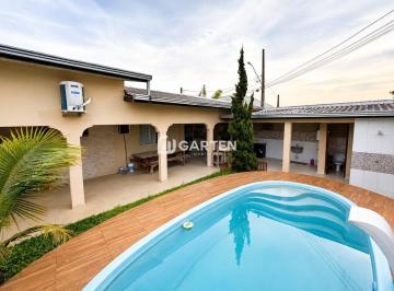 Casa · 168m² · 3 Quartos · 1 Vaga - Garten Imobiliaria Ltda · Casa com piscina, 3 quartos, suite a 300 metros do mar