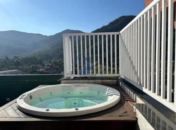 Apartamento de 2 quartos, Ubatuba · CSPVD358 - Cobertura à venda com vista para o mar, spa e churrasqueira, ar-condicionado, mobiliado