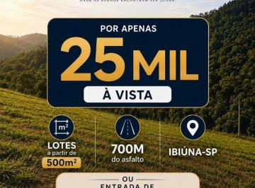 Terreno , Ibiúna · Vende-se Lote a 1km do asfalto