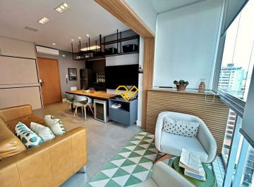 Sala e varanda · Apartamento 1 Quarto a Venda em Santos - Sp