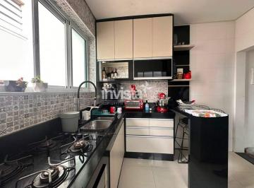 Casa · 75m² · 2 Quartos · Aluguel: Casa 100% mobiliada, Sobreposta Alta - 2 dorms no Campo Grande - Santos\SP