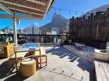 Apartamento · 260m² · 3 Quartos · 3 Vagas · Cobertura Duplex à Venda em Botafogo | 260 m², Vista para o Cristo e 3 Vagas