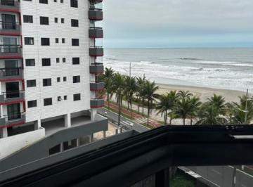 Apartamento · 49m² · 1 Quarto · 1 Vaga · Apartamento 1 dormitório, vista mar, mobiliado com 49 M² em Praia Grande, Solemar, prédio frente a p
