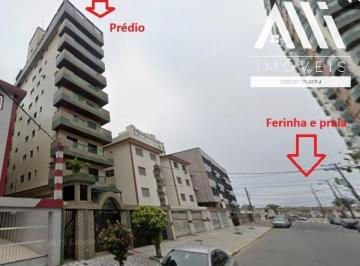 Apartamento · 50m² · 1 Quarto · 1 Vaga · Apartamento 1 dormitório com 02 sacadas, mobiliado com 50 M² em Praia Grande, Guilhermina, 50 metros