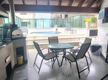 1931124f489a403aea7e32c4239a1e07e2e9d1c8 · Cobertura com 3 dormitórios para alugar, 260 m² por R$ 7.000,00/mês - Pitangueiras - Guarujá/SP