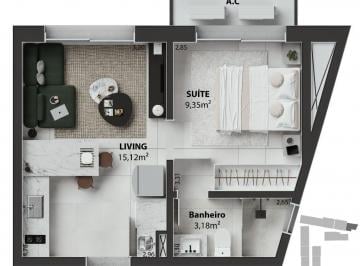 7aece2bdcefd02b9a634e8ccae5f2431ed872cba · Studio Coa com 1 quarto à venda, 35 m² - Parque Una - Uberlândia/MG
