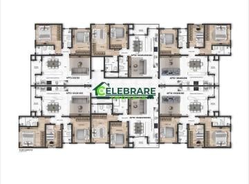 Apartamento · 73m² · 3 Quartos · 1 Vaga · APTO NOVO NO CENTRO DE PINHAIS!! 03 QTOS,SUÍTE E SACADA