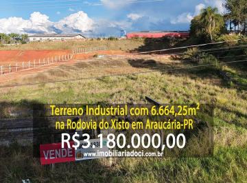 b1a65d294d5784107878a0c9793ecd003cfe4d88 · Terreno Industrial com 6.664,25m² na Rodovia do Xisto em Araucária-PR  - A venda por R$3.180.000,00