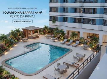 Apartamento · 44m² · 1 Quarto · 1 Vaga · Apartamento 1 Quarto Mobiliado na Barra - Salvador: Conforto e Infraestrutura Completa  R$ 545.000