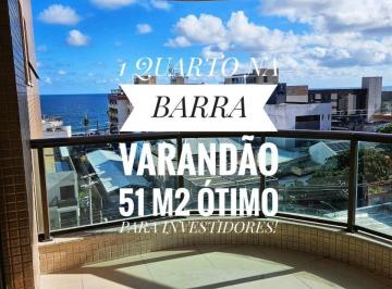 Apartamento · 51m² · 1 Quarto · 1 Vaga · 1 QUARTO 51 M2 VARANDÃO VISTA MAR R$ 790.000,00 SALVADOR BA