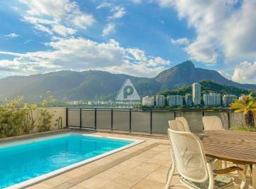 Casa · 400m² · 4 Quartos · 3 Vagas · Cobertura Triplex de Luxo com Piscina e Vista 360º para a Lagoa, Cristo e Dois Irmãos