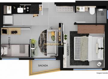 Apartamento · 34m² · 2 Quartos · 1 Vaga · Apartamento novo 2 Quartos com Sacada, 1 vaga de g