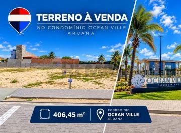 Terreno · 406m² · Terreno à beira-mar à venda no Condomínio Ocean Ville, Praia do Robalo, Aracaju/SE - 406,45m² - R$ 7