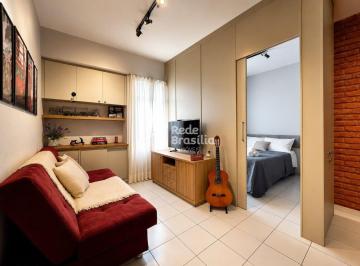 Apartamento · 27m² · 1 Quarto · 1 Vaga · SGAN 911 Modulo G Ed. Garden Park - Kitnet reformada, mobiliada, pronta para morar ou Airbnb!