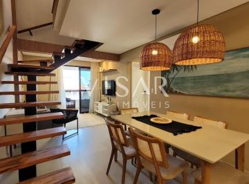 Apartamento · 121m² · 2 Quartos · 2 Vagas · Cobertura duplex mobiliada no Itaguá