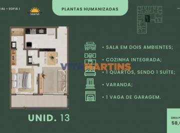 Apartamento · 59m² · 1 Quarto · 1 Vaga · Lançamento Exclusivo: Residencial Sofia I – Sofisticação e Lazer a 50m do Canal no Portinho! 1, 2 e 