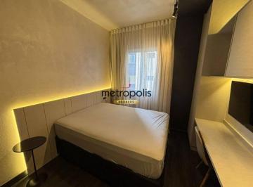 Dormitório  · Studio com 1 dormitório para alugar, 26 m² por R$ 3.268,00/mês - Barcelona - São Caetano do Sul/SP