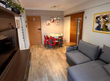 f8dd23bda03aa3505734c62c62fe0e8fc492ccf1 · Apartamento com 1 dormitório para alugar, 43 m² por R$ 4.118,00/mês - Campo Grande - Santos/SP