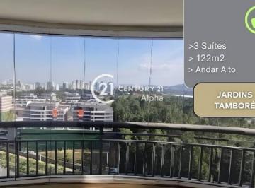 3691634444a9191898413e64ad519de4242fb309 · Apartamento com 3 dormitórios para alugar, 122 m² por R$ 10.140,00/mês - Tamboré - Santana de Parnaí