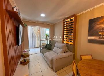 Apartamento · 75m² · 3 Quartos · 1 Vaga · Apartamento 3 Quartos com Suíte, Mobiliado e com Vista para o Mar – Edifício Praia Azul, Itapuã